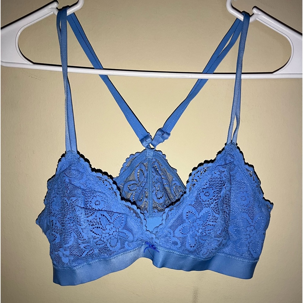 Blue classic cut intimate bra top only